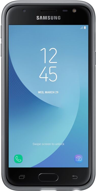 Силиконовый (TPU) чехол Jelly Cover для Samsung Galaxy J3 2017 (J330) EF-AJ330TBEGRU - Black: фото 3 из 5