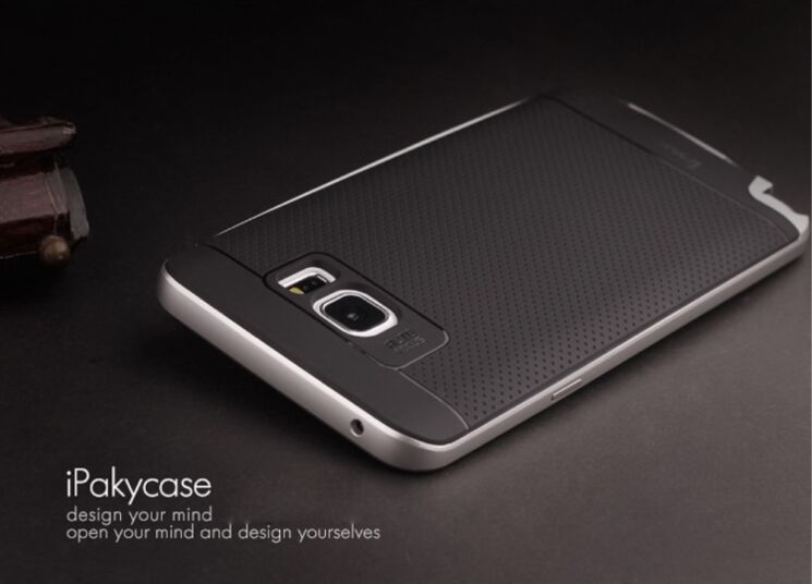 Захисна накладка IPAKY Hybrid Cover для Samsung Galaxy Note 5 (N920) - Silver: фото 3 з 6