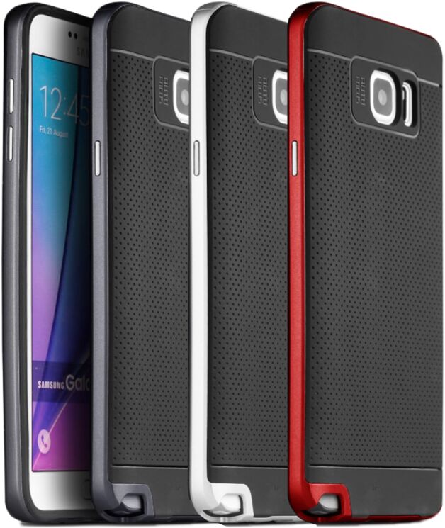 Захисна накладка IPAKY Hybrid Cover для Samsung Galaxy Note 5 (N920) - Red: фото 2 з 6