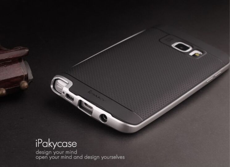 Захисна накладка IPAKY Hybrid Cover для Samsung Galaxy Note 5 (N920) - Grey: фото 5 з 6
