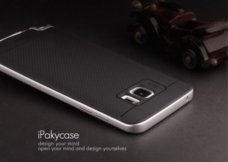 Защитная накладка IPAKY Hybrid Cover для Samsung Galaxy Note 5 (N920) - Grey: фото 4 из 6