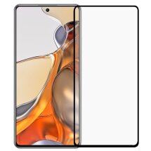Защитное стекло Deexe Full Glue Coverage для Xiaomi 11T / 11T Pro - Black: фото 1 из 6