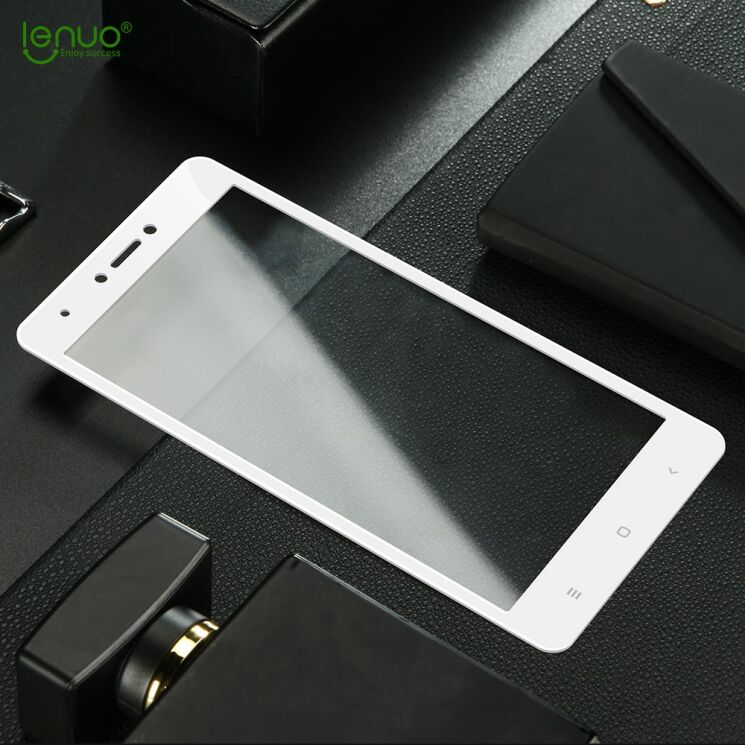 Захисне скло LENUO CF Full Cover для Xiaomi Redmi Note 4X - White: фото 3 з 11