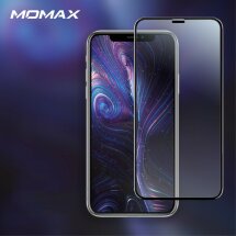 Защитное стекло MOMAX 0.2mm Full Size для Apple iPhone 11 Pro Max - Black: фото 1 из 11