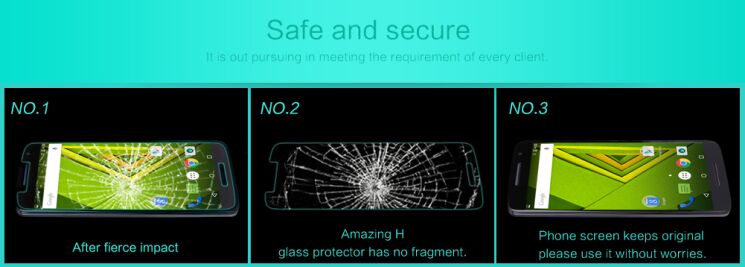 Защитное стекло NILLKIN Amazing H для Motorola Moto X Play: фото 10 из 13