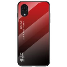 Захисний чохол Deexe Gradient Color для Samsung Galaxy A03 Core (A032) - Black / Red: фото 1 з 6