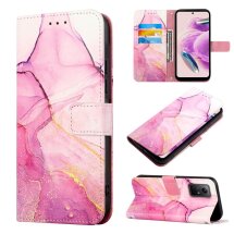 Защитный чехол Deexe Marble Wallet для Xiaomi Redmi Note 12S - Pink / Purple / Gold: фото 1 из 8