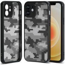 Захисний чохол IBMRS Military для Apple iPhone 12 - Grid Camouflage: фото 1 з 6
