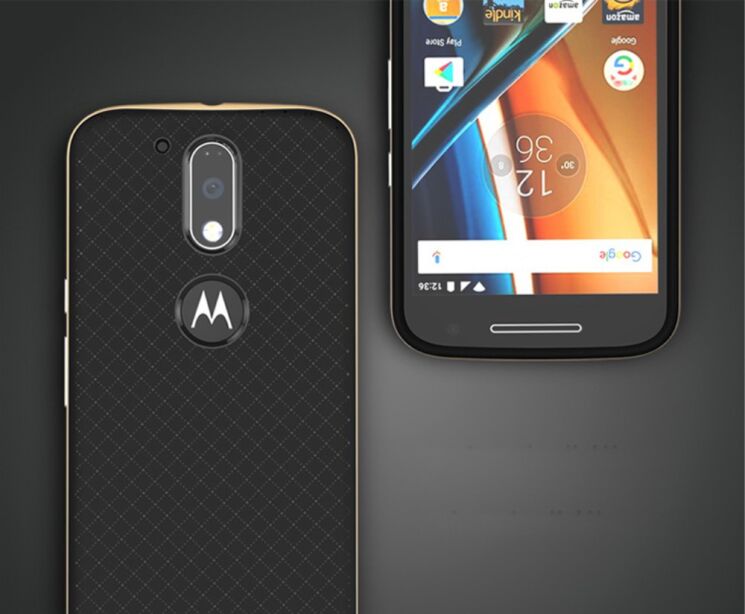 Захисний чохол IPAKY Hybrid для Motorola Moto G4/G4 Plus - Gold: фото 5 з 6