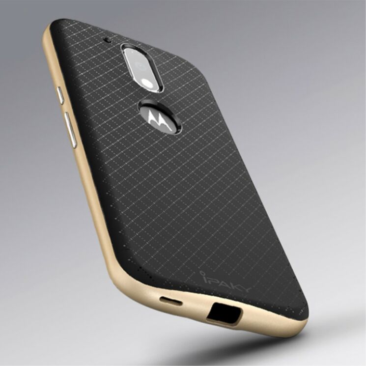 Защитный чехол IPAKY Hybrid для Motorola Moto G4/G4 Plus - Gold: фото 4 из 6