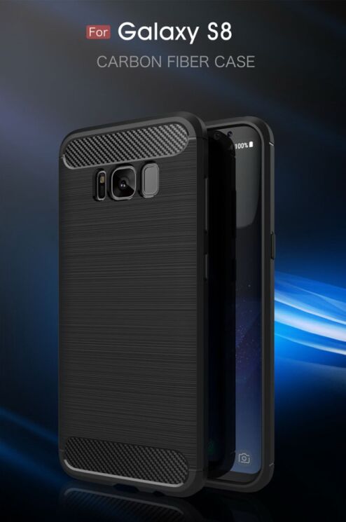 Защитный чехол UniCase Carbon для Samsung Galaxy S8 (G950) - Black: фото 2 из 9