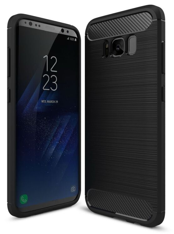 Защитный чехол UniCase Carbon для Samsung Galaxy S8 (G950) - Black: фото 1 из 9