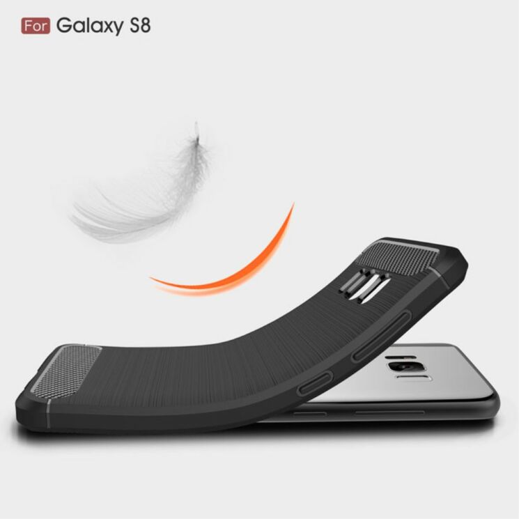 Защитный чехол UniCase Carbon для Samsung Galaxy S8 (G950) - Black: фото 7 из 9