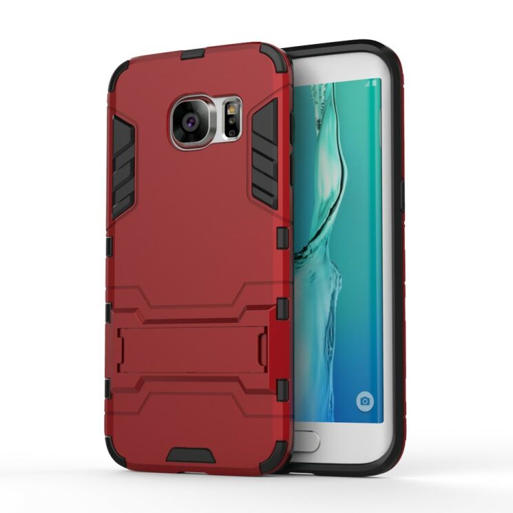 Защитный чехол UniCase Hybrid для Samsung Galaxy S7 edge (G935) - Red: фото 2 из 7