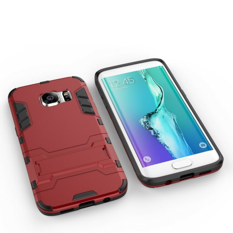 Защитный чехол UniCase Hybrid для Samsung Galaxy S7 edge (G935) - Red: фото 3 из 7