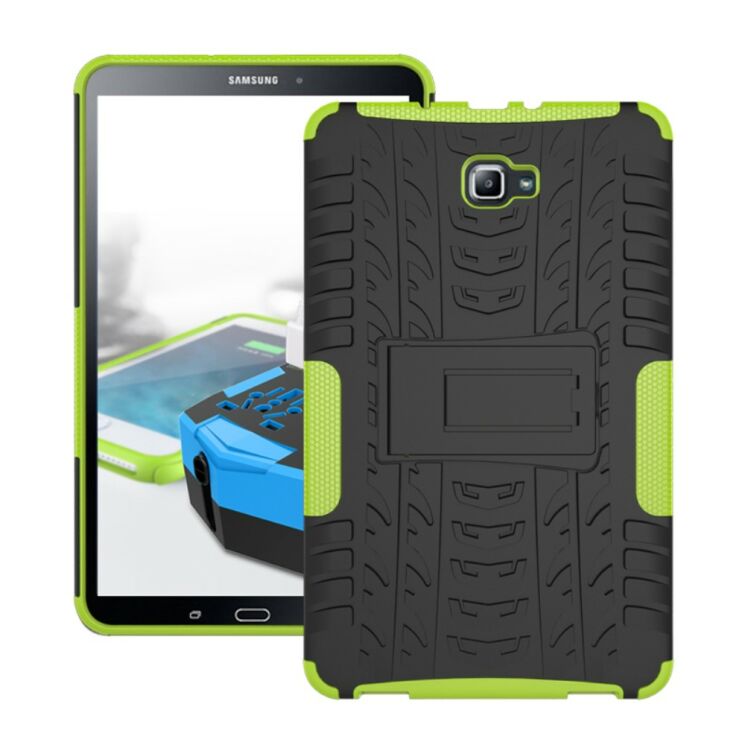 Защитный чехол UniCase Hybrid X для Samsung Galaxy Tab A 10.1 (T580/585) - Green: фото 3 из 7