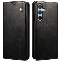 Захисний чохол UniCase Leather Wallet для Samsung Galaxy M14 (M146) - Black: фото 1 з 10