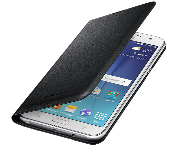 Чехол Flip Wallet для Samsung Galaxy J7 (EF-WJ700BB) - Black: фото 1 из 5