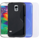 Силиконовая накладка Deexe S Line для Samsung Galaxy S5 (G900) - Blue (GS5-9653L). Фото 3 з 3