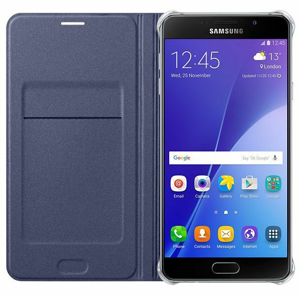 Чохол Flip Wallet для Samsung Galaxy A7 (2016) EF-WA710PBEGRU - Black: фото 3 з 5