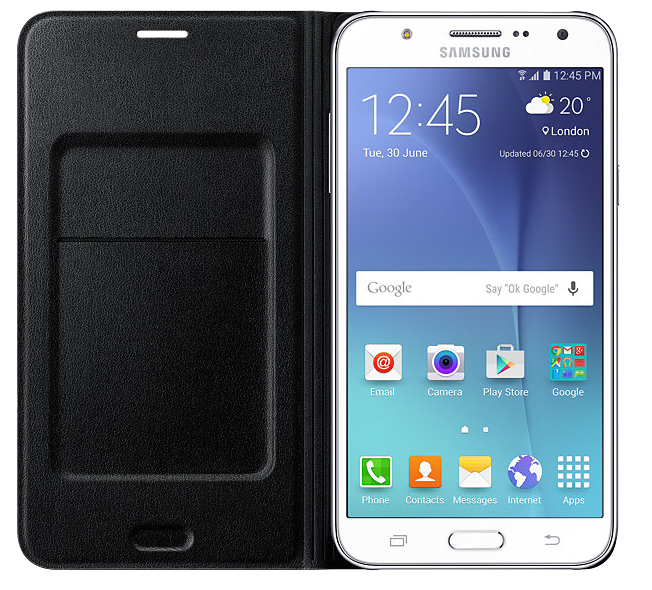 Чехол Flip Wallet для Samsung Galaxy J7 (EF-WJ700BB) - Black: фото 3 из 5