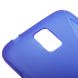 Силиконовая накладка Deexe S Line для Samsung S5 mini (G800) - Blue (SM5-8706L). Фото 4 из 5