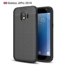 Захисний чохол Deexe Leather Cover для Samsung Galaxy J2 2018 (J250) - Black: фото 1 з 9