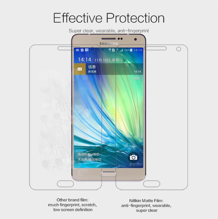 Антибликовая пленка Nillkin Matte для Samsung Galaxy A7 (A700): фото 2 з 6