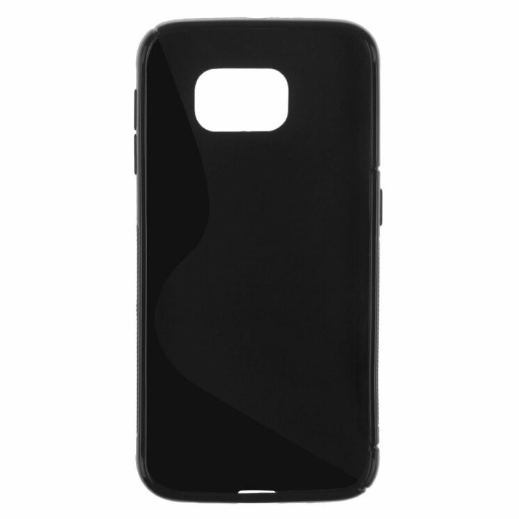 Силиконовая накладка Deexe S Line для Samsung Galaxy S6 (G920) - Black: фото 3 из 5