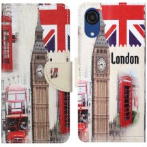 Чехол-книжка Deexe Color Wallet для Samsung Galaxy A03 Core (A032) - London Big Ben: фото 1 из 7