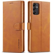 Чехол LC.IMEEKE Wallet Case для Samsung Galaxy A14 (А145) - Light Brown: фото 1 из 12