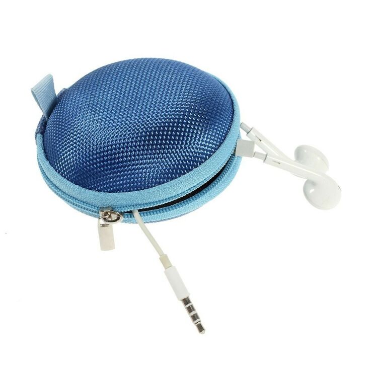 Компактна сумка для навушників Deexe Small Box - Dark Blue: фото 2 з 5