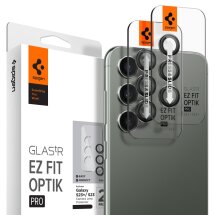 Комплект захисного скла Spigen (SGP) Optik Pro Lens Protector для Samsung Galaxy S23 (S911) / S23 Plus (S916) - Black: фото 1 з 15