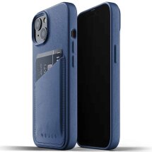 Шкіряний чохол MUJJO Full Leather Wallet для Apple iPhone 13 - Monaco Blue: фото 1 з 15