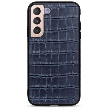 Кожаный чехол UniCase Croco Skin для Samsung Galaxy S22 - Blue: фото 1 из 3