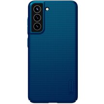 Пластиковый чехол NILLKIN Frosted Shield для Samsung Galaxy S21 FE (G990) - Blue: фото 1 из 17
