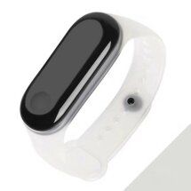 Ремінець Deexe Silicone Wrist для Xiaomi Mi Band 4 - White: фото 1 з 5