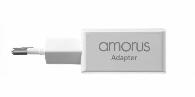Мережевий зарядний пристрій AMORUS Travell Adapter (2.1А / 2 USB) + кабель microUSB: фото 3 з 15