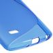 Силиконовая накладка Deexe S Line для LG G3 Stylus (D690) - Blue (GS-8552L). Фото 5 из 6