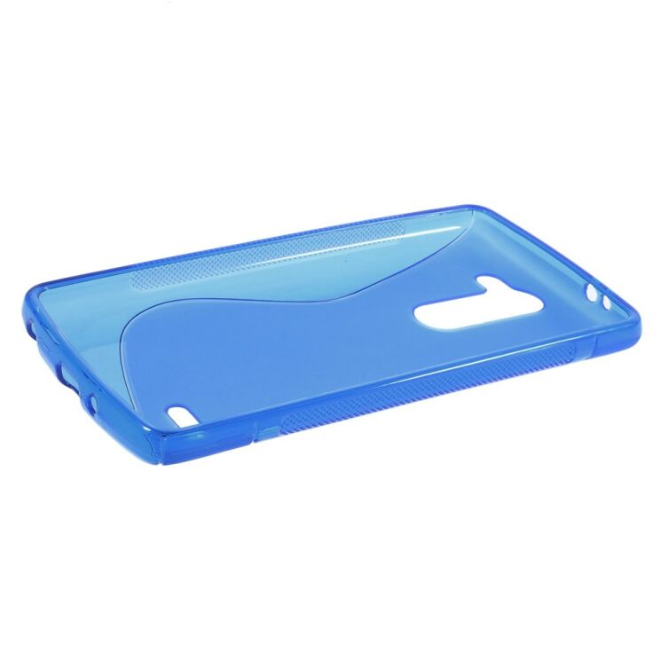 Силиконовая накладка Deexe S Line для LG G3 Stylus (D690) - Blue: фото 3 з 6