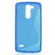Силиконовая накладка Deexe S Line для LG G3 Stylus (D690) - Blue (GS-8552L). Фото 1 из 6