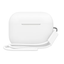 Силиконовый чехол UniCase Silicone Sleeve для Apple AirPods Pro 2 - White: фото 1 из 7