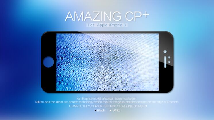 Захисне скло NILLKIN Amazing CP+ для iPhone 6/6s - Black: фото 3 з 12