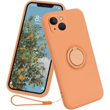 Захисний чохол Deexe Color Shell для Apple iPhone 15 Plus - Orange: фото 1 з 7