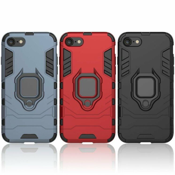 Защитный чехол Deexe Hybrid Case для Apple iPhone SE 2 / 3 (2020 / 2022) / iPhone 8 / iPhone 7 - Red: фото 6 из 7