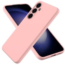 Защитный чехол Deexe Silicone Case для Samsung Galaxy S24 Plus - Pink: фото 1 из 8