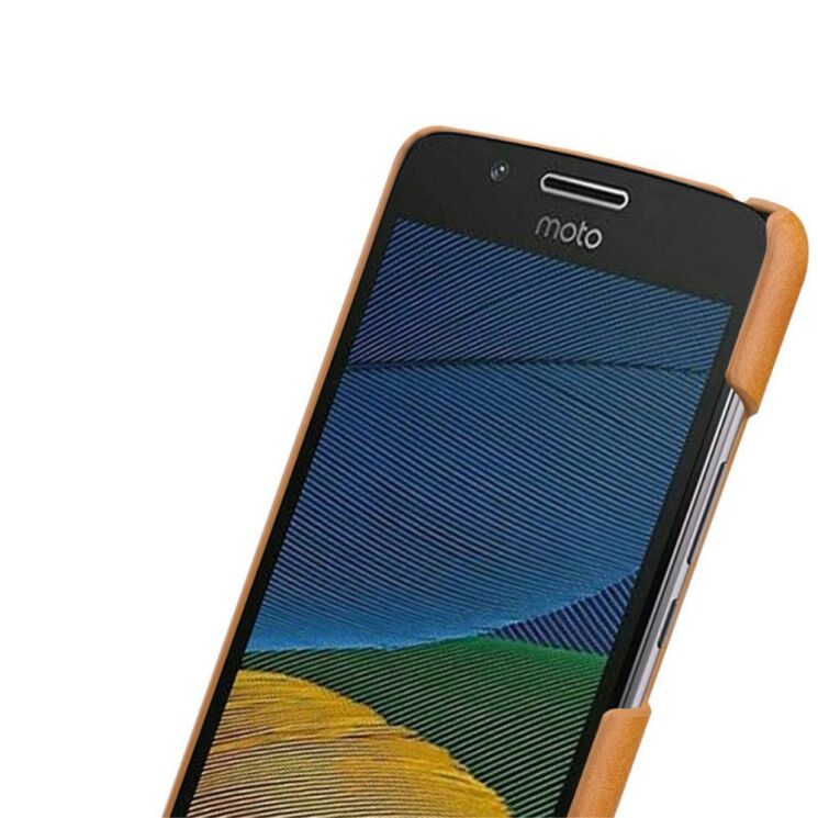 Захисний чохол MOFI Leather Back для Motorola Moto G5 - Brown: фото 4 з 5