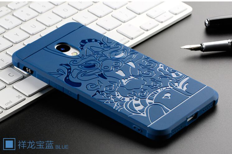 Защитный чехол UniCase Dragon Style для Meizu M5s - Blue: фото 2 из 5