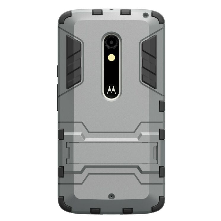 Защитный чехол UniCase Hybrid для Motorola Moto X Play - Grey: фото 3 из 7