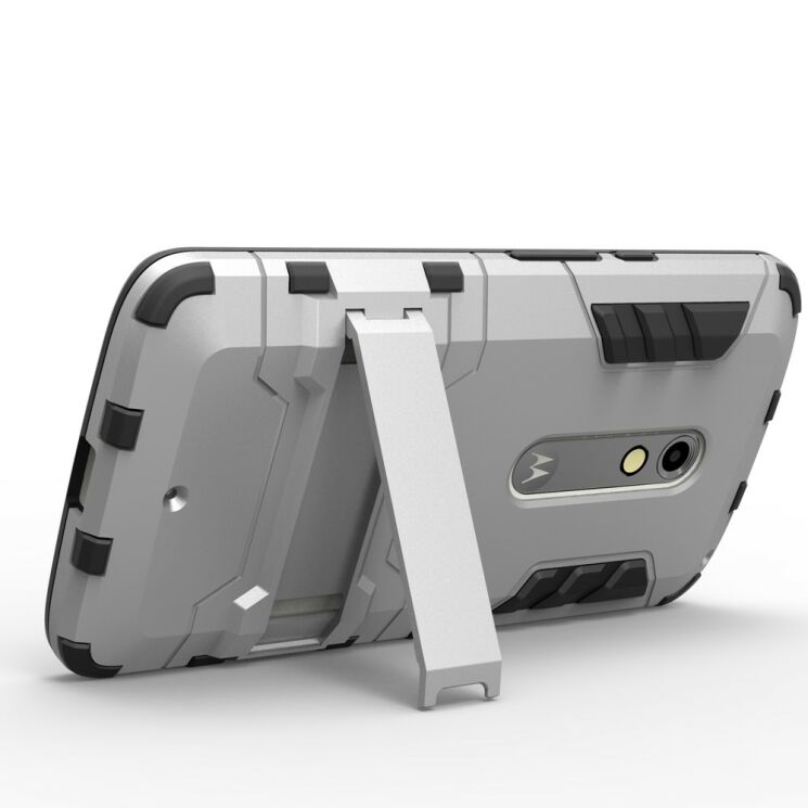 Защитный чехол UniCase Hybrid для Motorola Moto X Play - Silver: фото 5 из 7